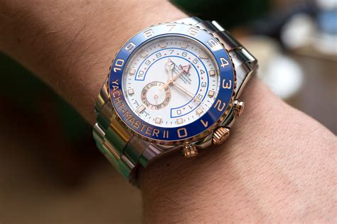 rolex yachtmaster 2 gold on wrist|yacht master 2 solid gold.